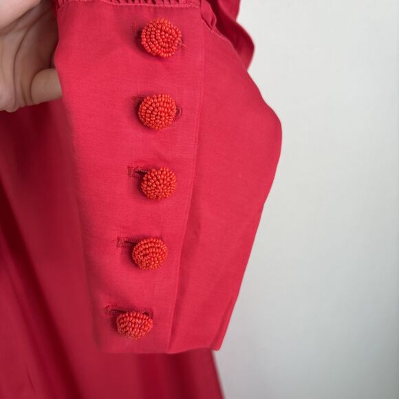 Farm Rio Red Cutout Maxi Dress - Picture 3 of 12